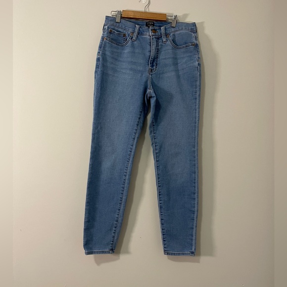 J. Crew Womens Jeans Size 29 Blue 9” Mid Rise Skinny Denim Bottoms - Picture 1 of 11